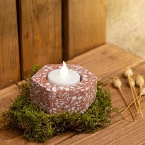 Šešiakampė žvakidė - Molis · terrazzo